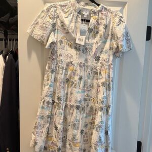 Crown & Ivy Scenic Print Mini Dress - Multicolor